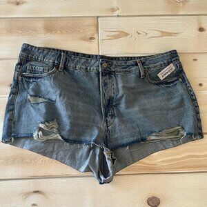 OLD NAVY Cut off Denim Secret Pocket Shorts Size 22 NEW New with tags